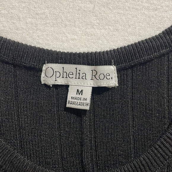 Ophelia Roe Women’s midi Dress, Stripped, Medium, Pleated, Sleeveless, New! - Picture 9 of 14